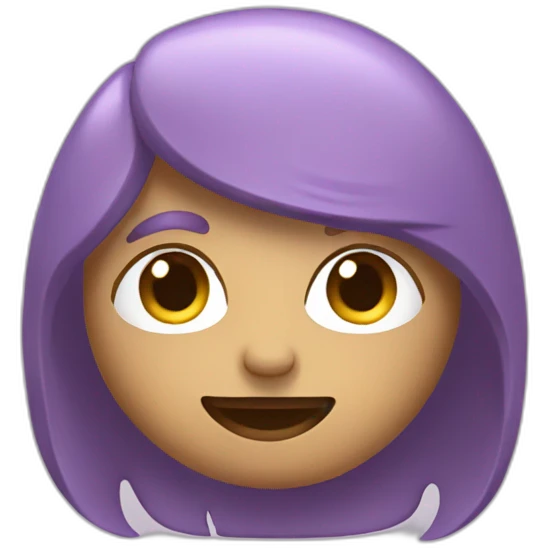 Chat mauve emoji