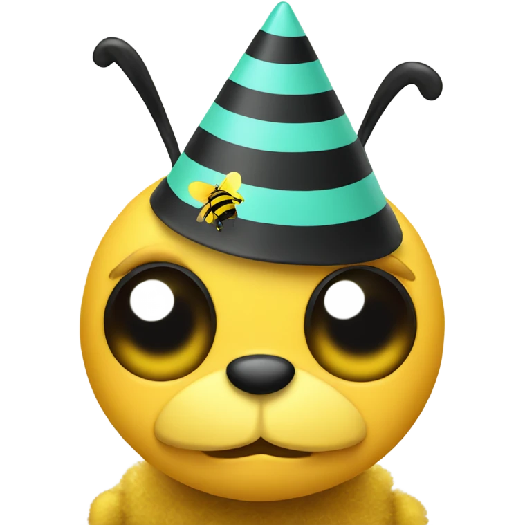 Bee in party hat  emoji