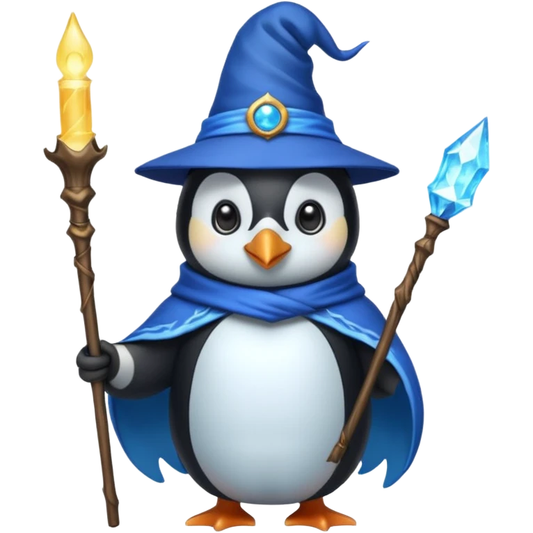 Penguin Wizard emoji