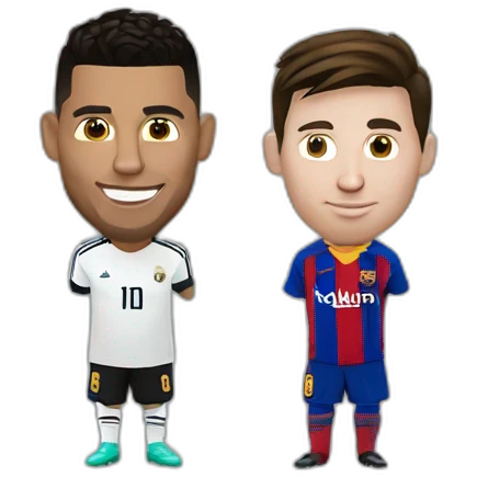 Ronaldo et messi emoji