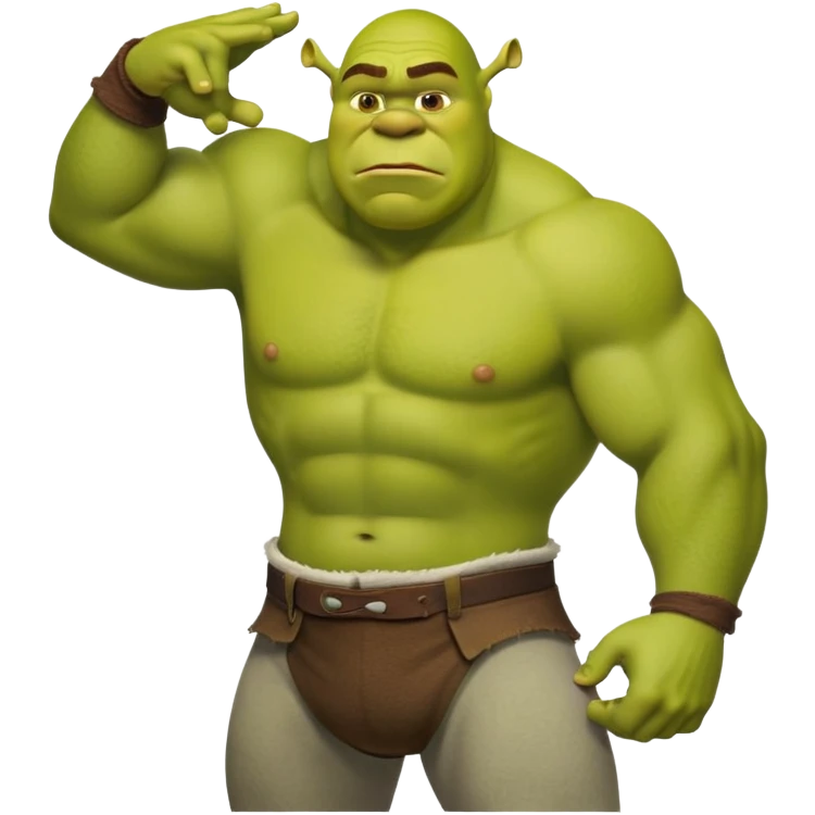 Shrek stands over you and arrogantly holds his penis over your face, his stomach also gets into the frame. emoji