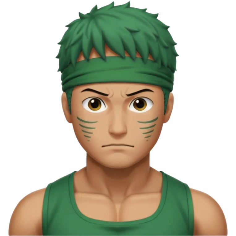 Real zoro remove face mark emoji