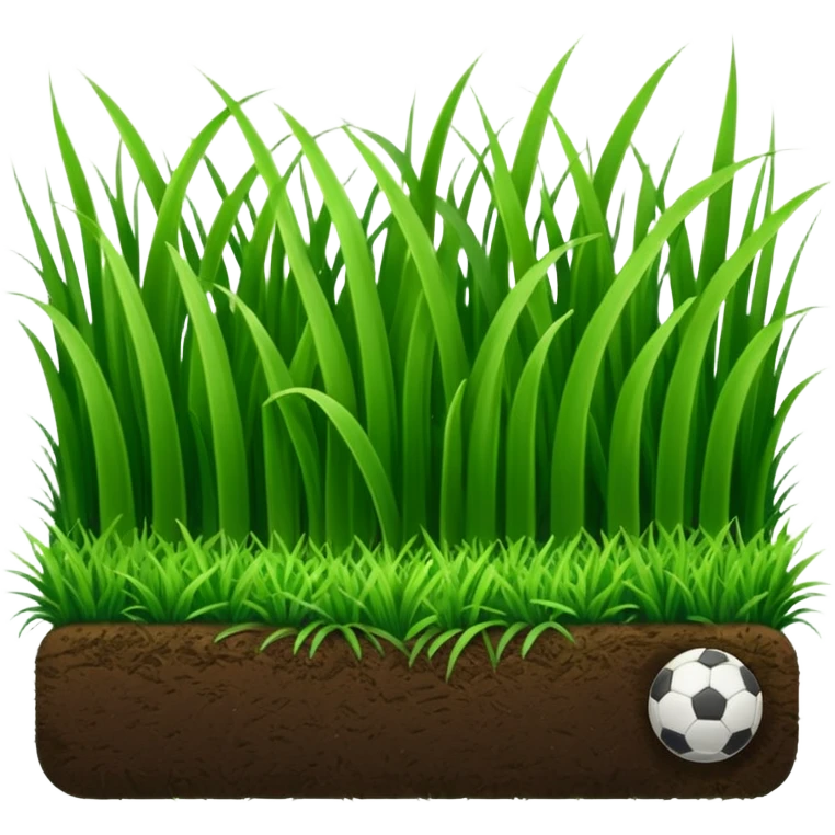 piece of short grass of a soccer field emoji