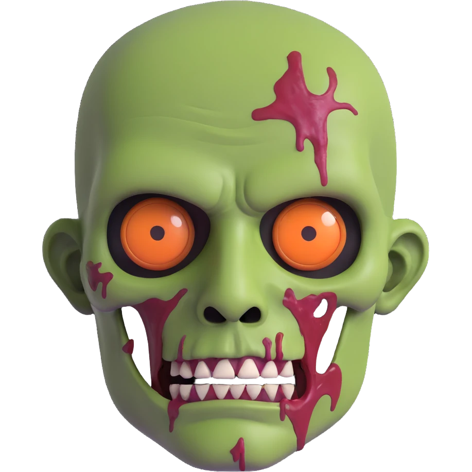 zombie man face emoji