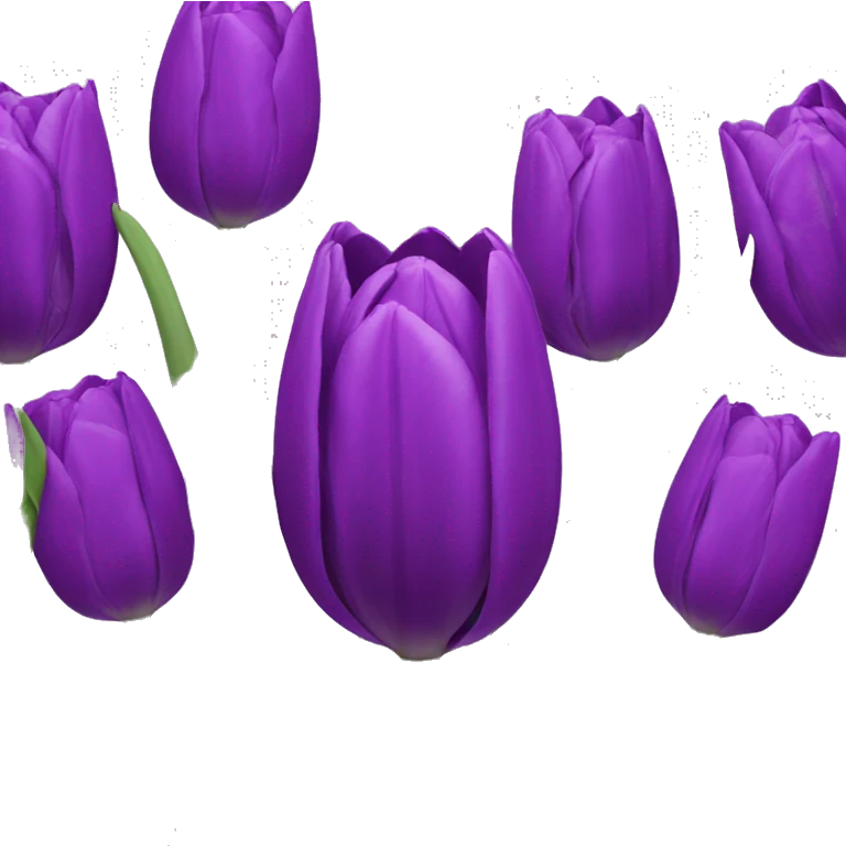 Purple tulip emoji