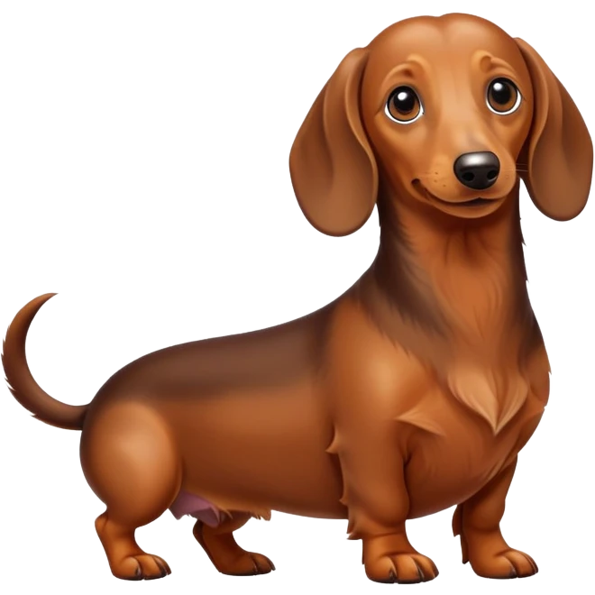 really long daschund emoji