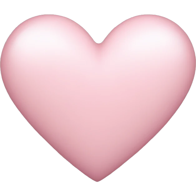 light pink heart emoji