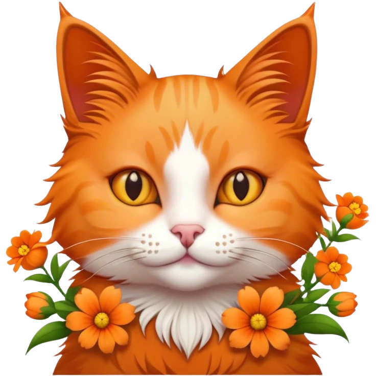 Cat with flowers  emoji