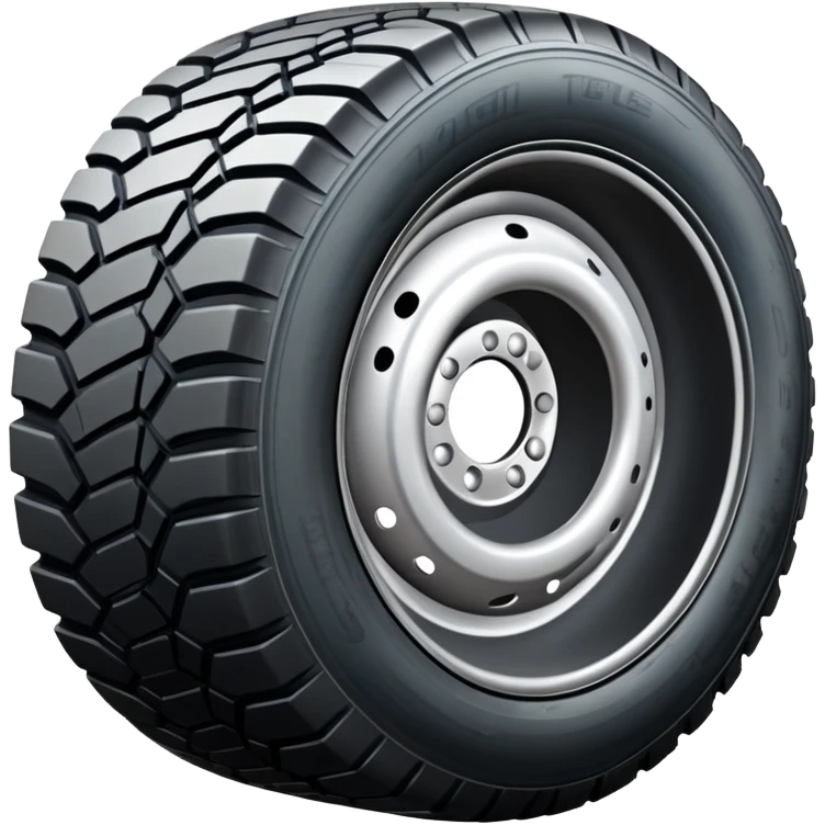 car tire with treads emoji