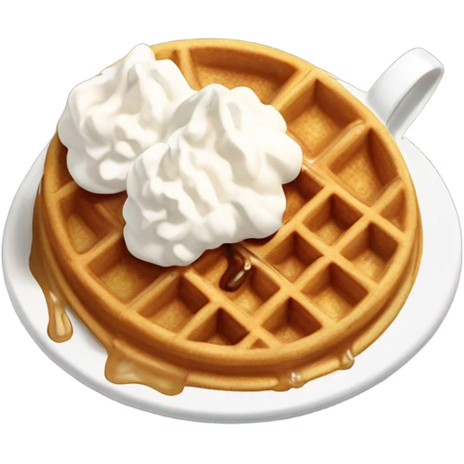 waffle with coffe emoji