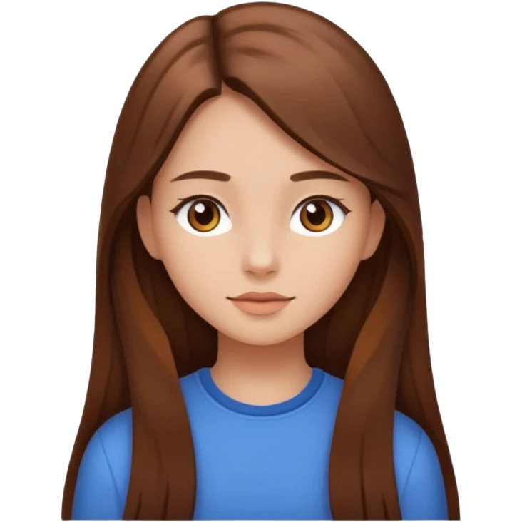 Une fille clean girl emoji