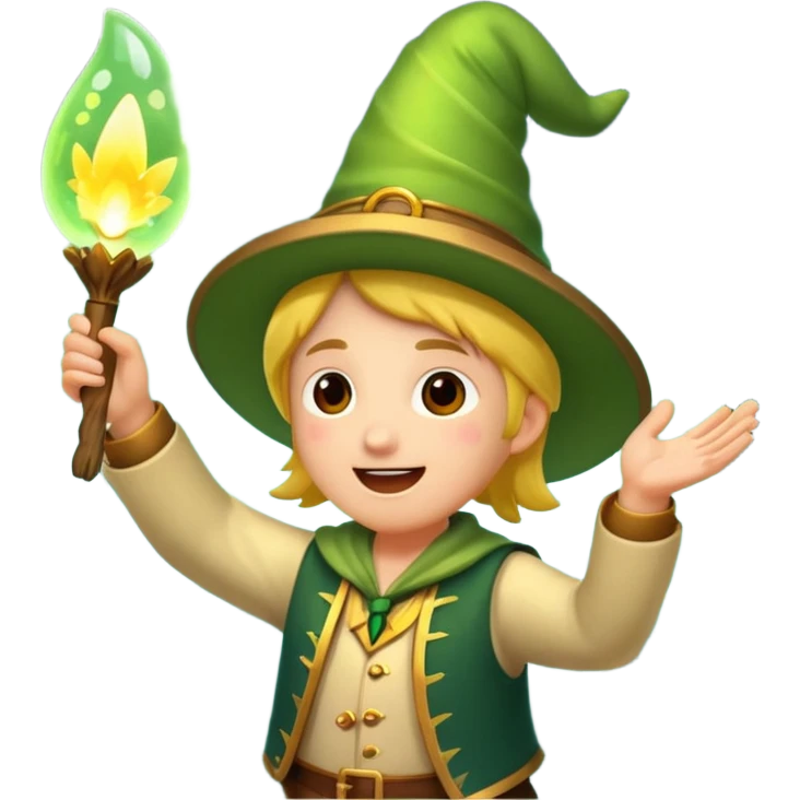 forest bard cheering with firefly burst emoji