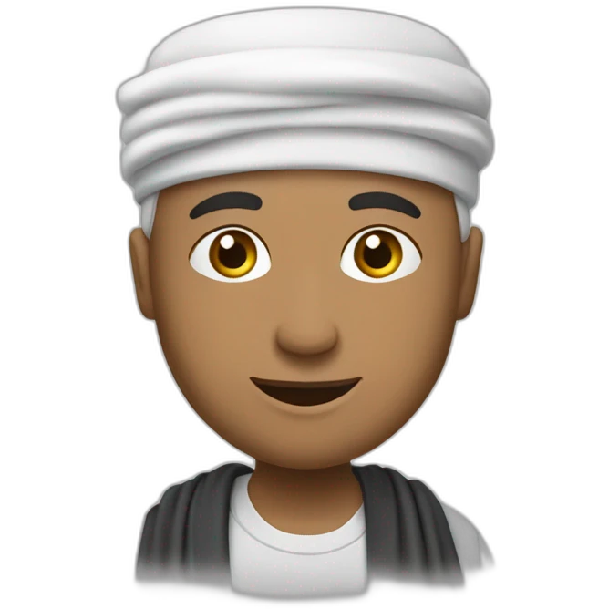 Un musulman qui fait la prière ￼ emoji