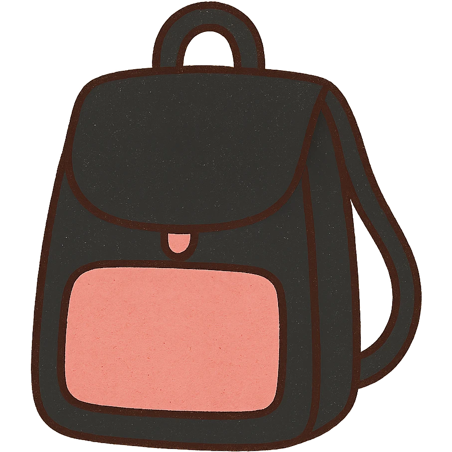 BLACKPINK-inspired object, black and pink colors, simple and inviting illustration, flat warm colors style emoji