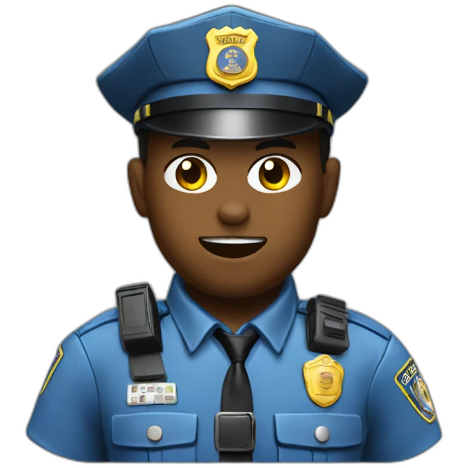 cop playing videogames emoji
