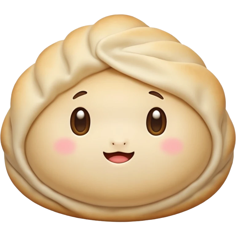 Kawaii dumpling emoji