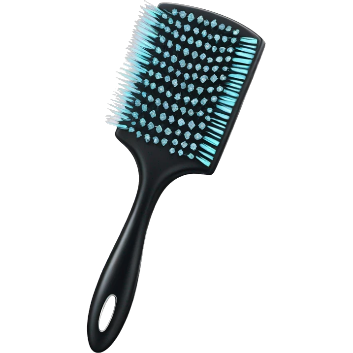 Diamond brush for hair emoji