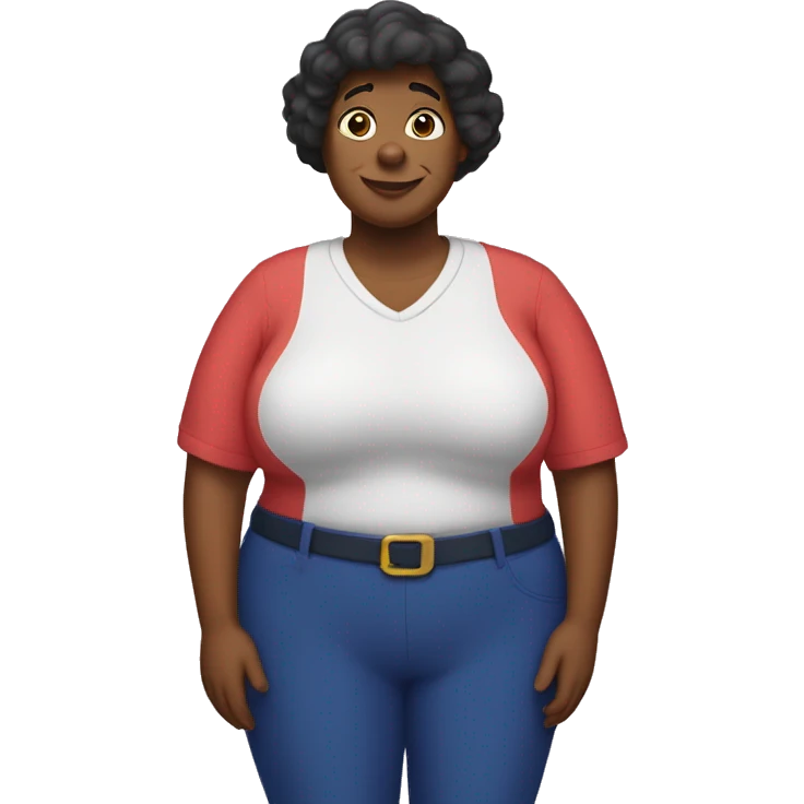 A picture of fat Albert if he was a female  emoji