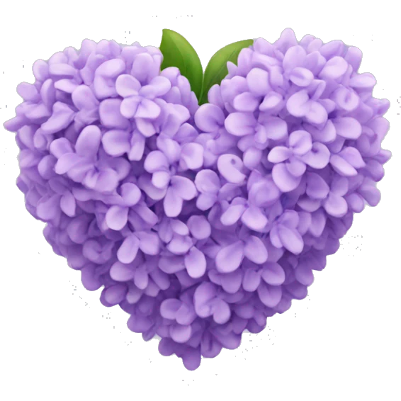 lilac heart emoji emoji