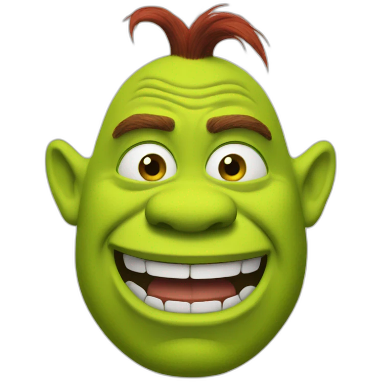 red-shrek emoji