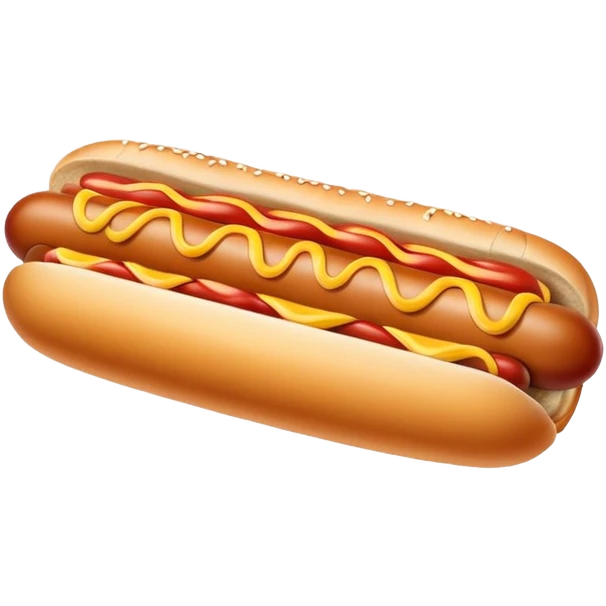 Plain hotdog no sauces emoji