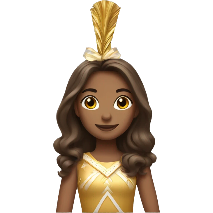 majorette brown hair emoji