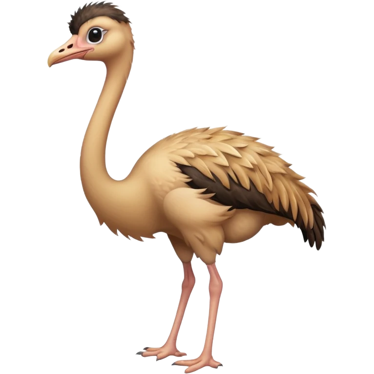 full body ostrich emoji