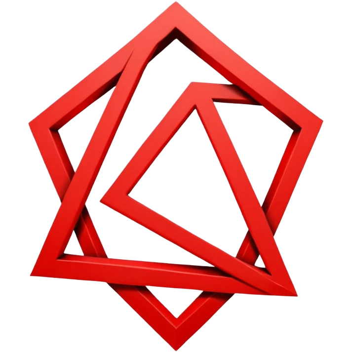 red and black design logo of "AIOT emoji