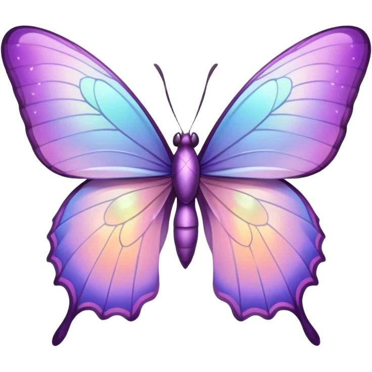 borboleta lilas emoji