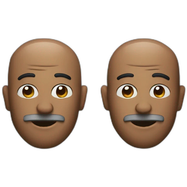 Two men made out of pipes emoji