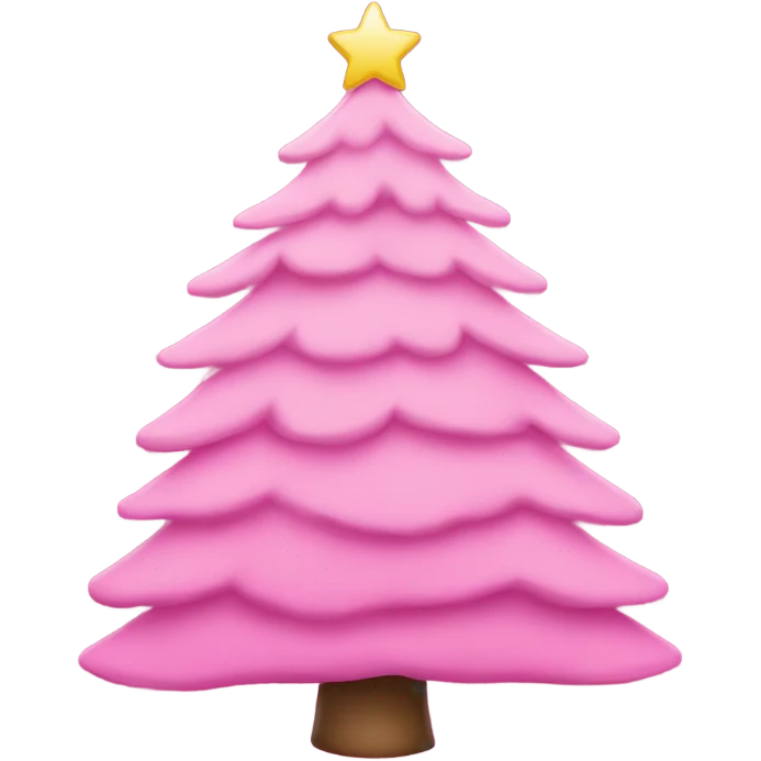 pink christmas tree emoji