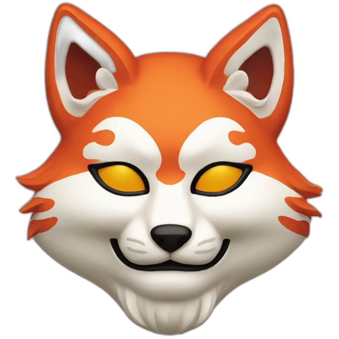 kitsune japanese mask emoji