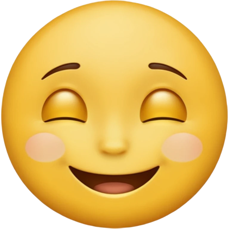 Emoji, yellow round teasing smile emoji