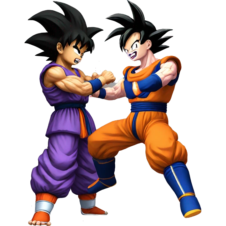 Goku fighting Frieza  emoji