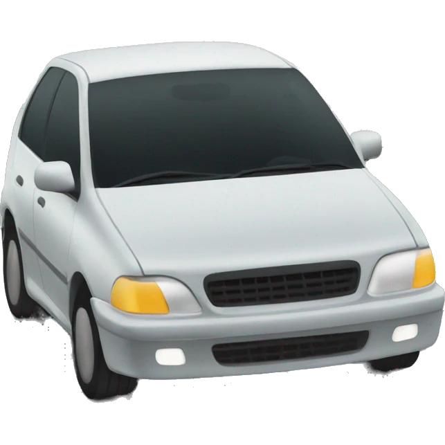car driving on highway emoji