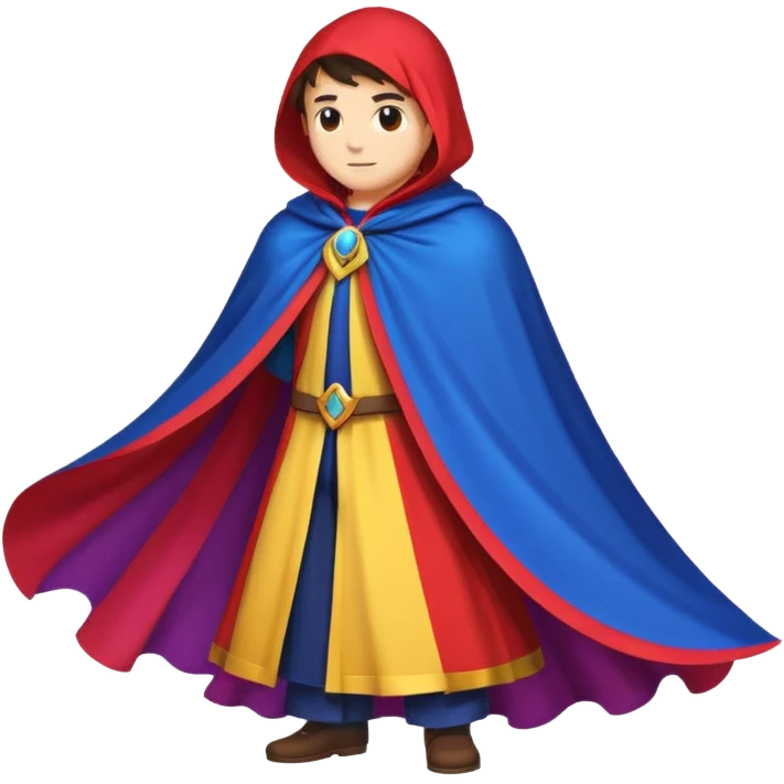  Cape Emoji fantasy pixel art style emoji