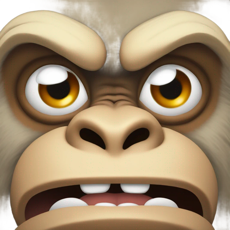 An angry monkey  emoji