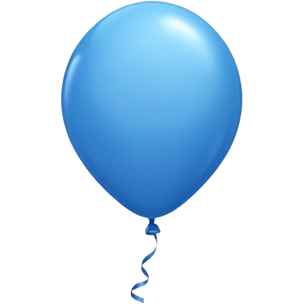 The blue balloon emoji
