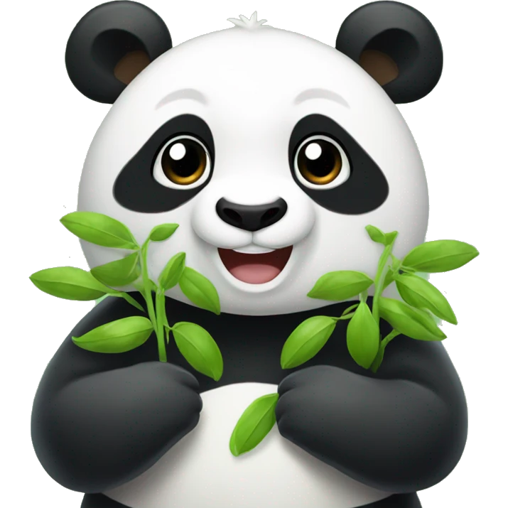 panda with mungbean emoji