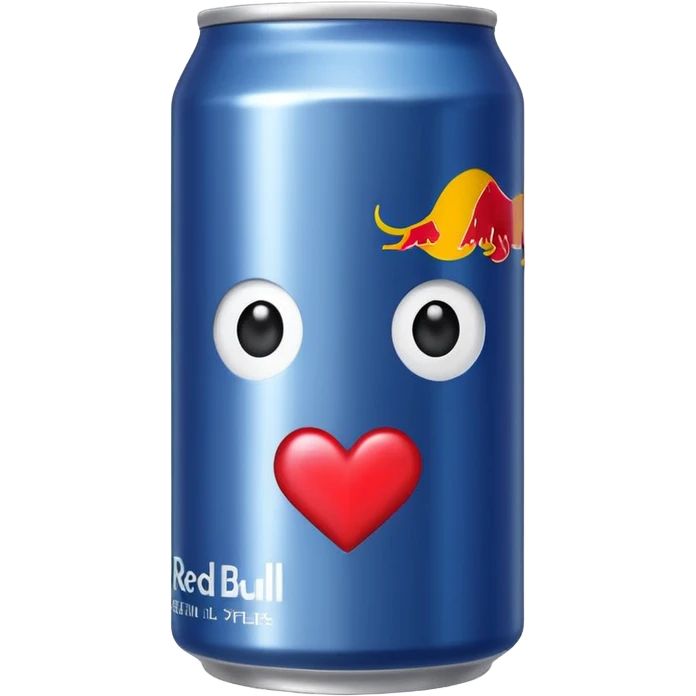 Red Bull can with heart eyes  emoji