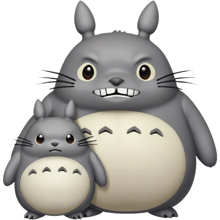 3 totoros emoji