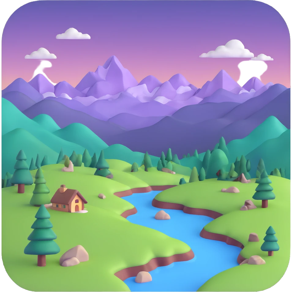 Alpine landscape emoji