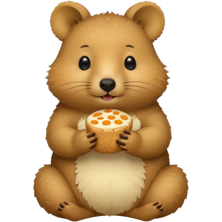quokka eating Bánh Cuốn emoji