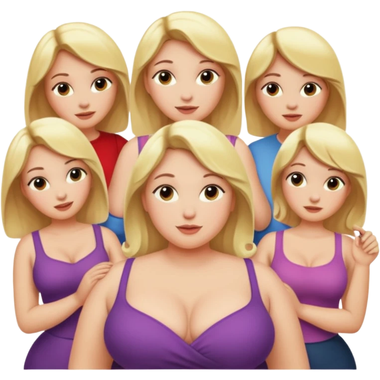 group intimacy bbw blonde  emoji