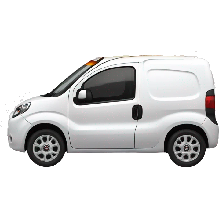 fiat fiorino fire brand car, white color emoji