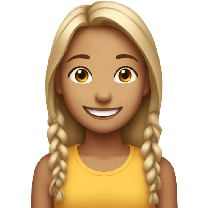 smiling girl emoji