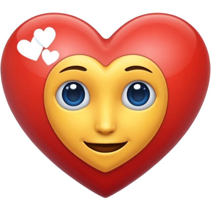 Cœur  bleu marine emoji