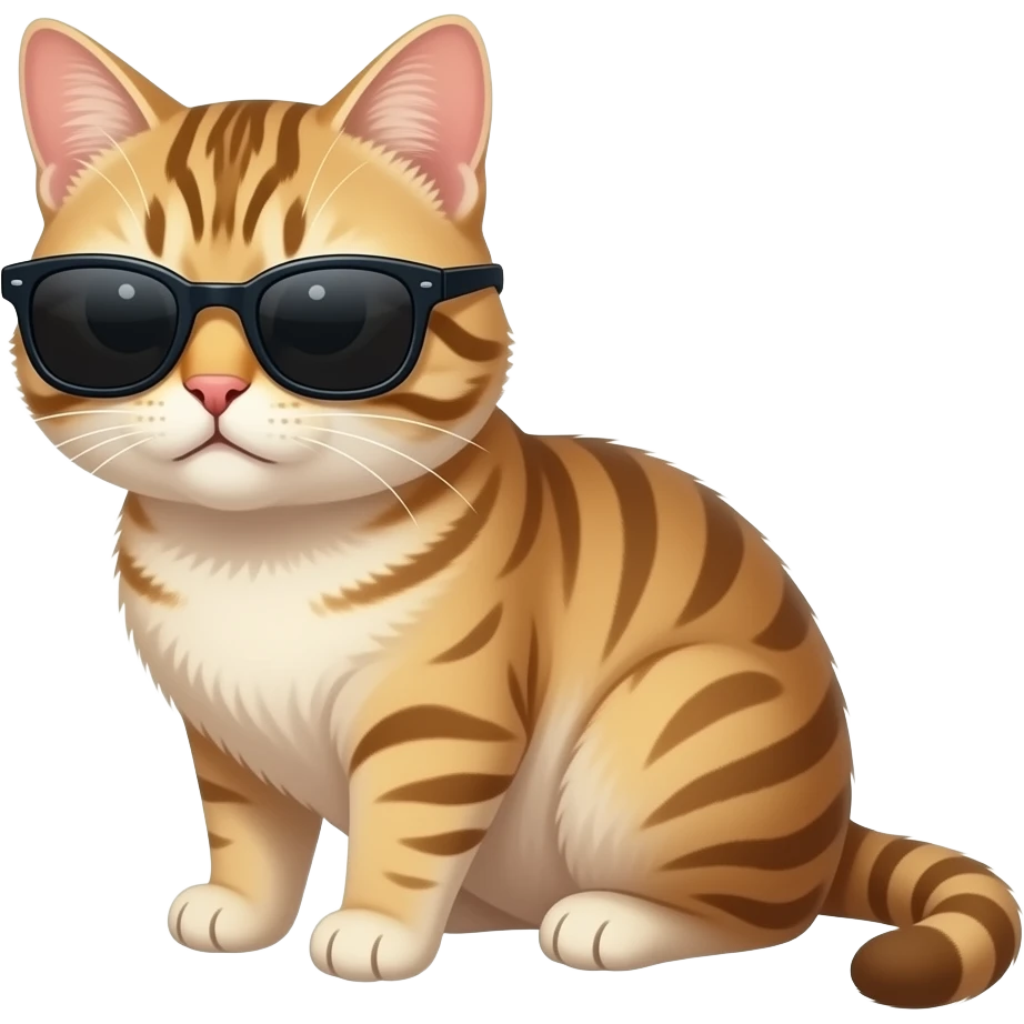 Cat wearing sunglasses emoji