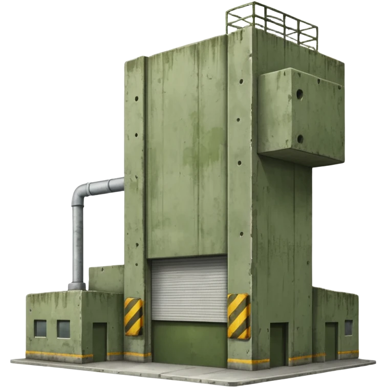military green warehouse emoji
