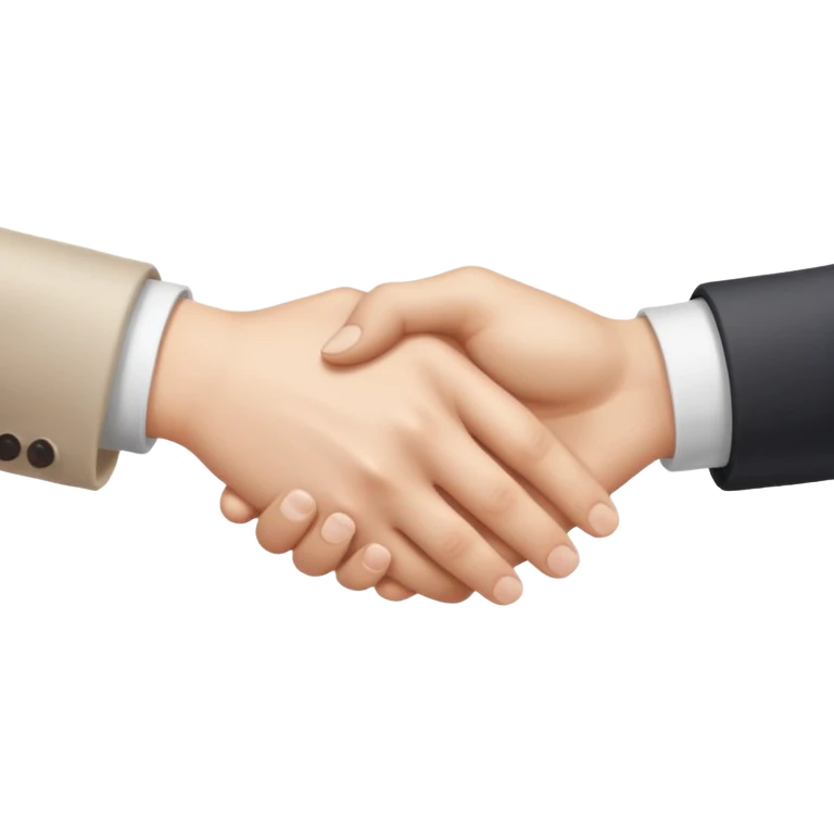 two white hands in a secret handshake emoji